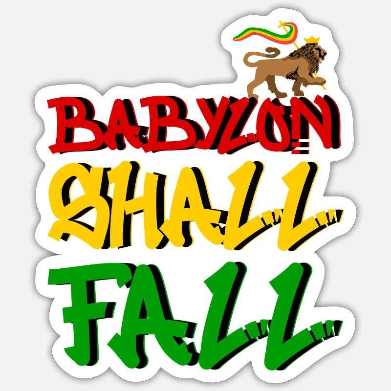 Babylon Shall Fall Sticker Größe S (10 x 10 cm)