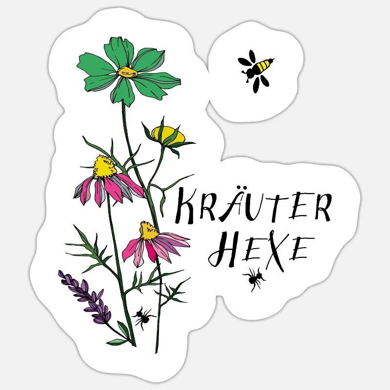 Herb Witch - Sticker size S (10 x 10 cm) - white matte