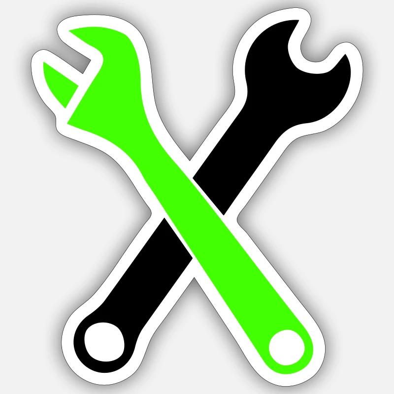 Tool Wrench 1 Sticker size S (10 x 10 cm)