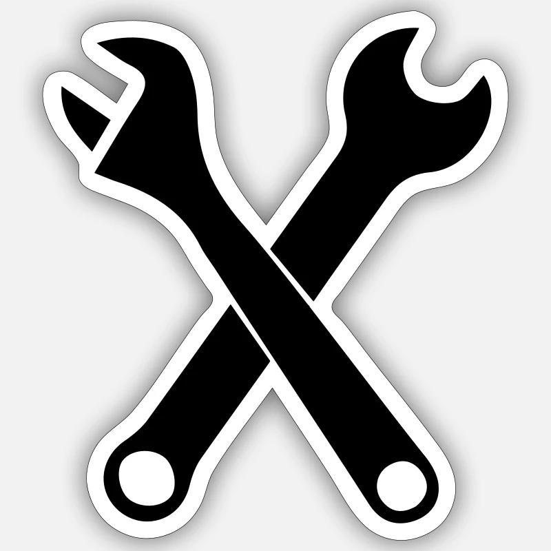 Tool Wrench Sticker size S (10 x 10 cm)