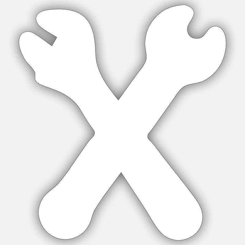 Clé à outils Sticker taille S (10 x 10 cm)