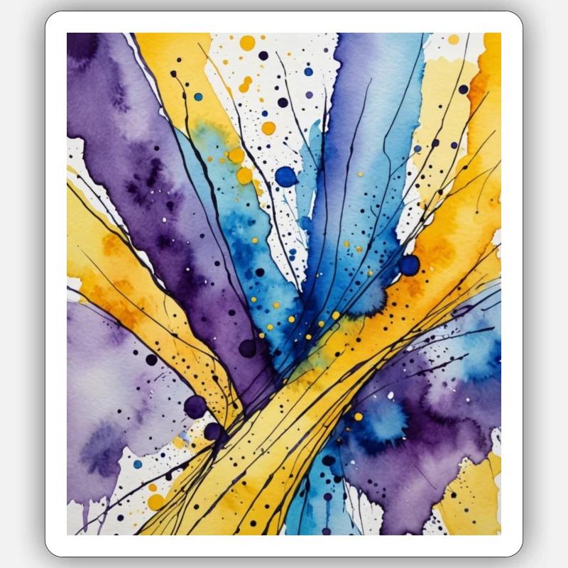 Regenbogen 🌈 - Sticker Größe S (10 x 10 cm) - Mattweiß