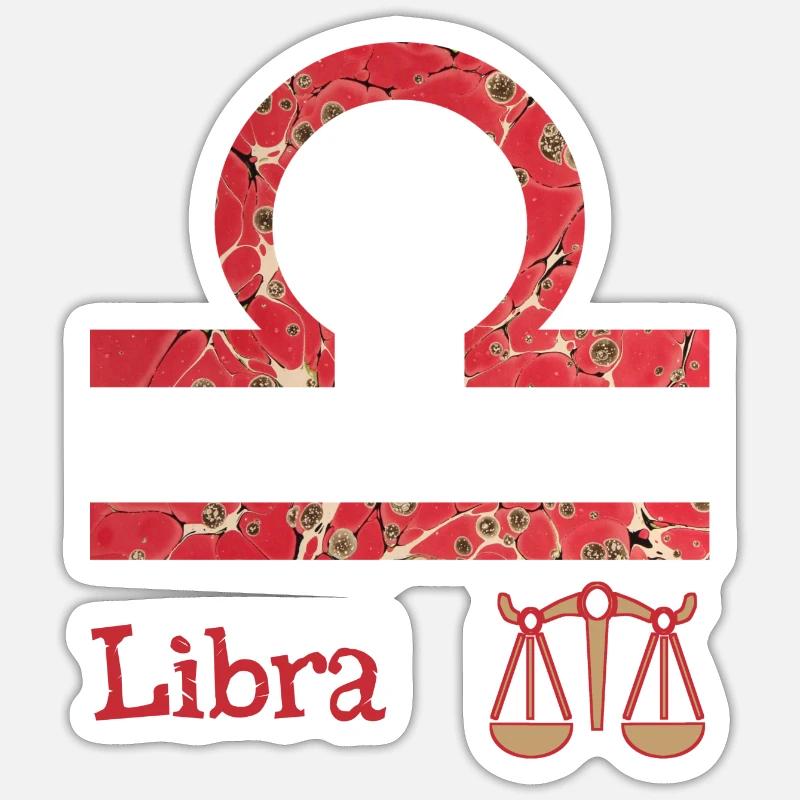 sternzeichen waage e 245 Sticker Größe S (10 x 10 cm)