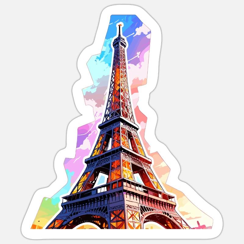 Eiffel tower #14 Sticker size S (10 x 10 cm)