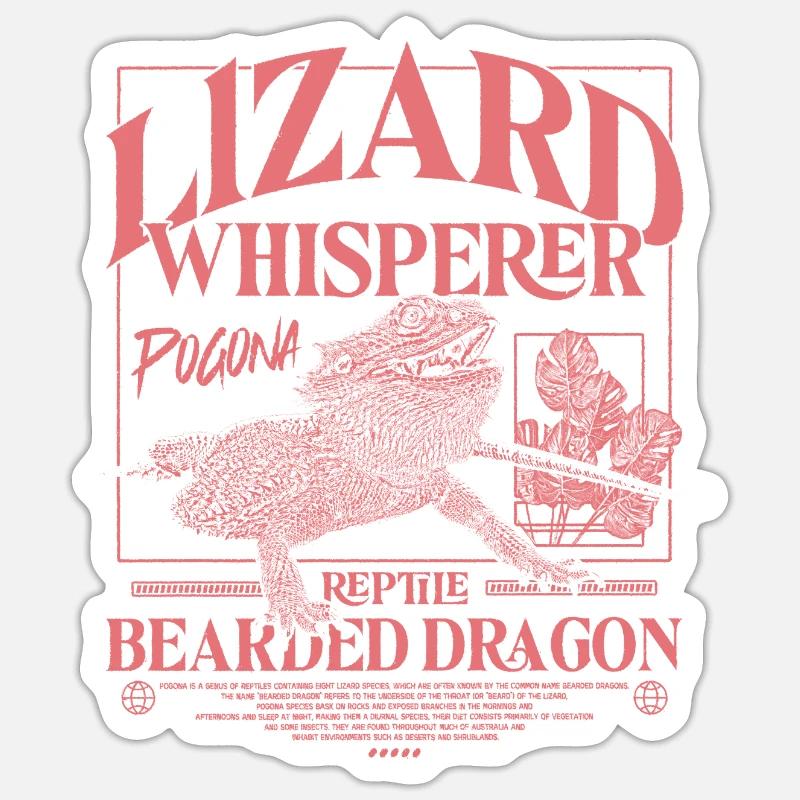 Bartagame Bartagamen Echsenflüsterer Sticker Größe S (10 x 10 cm)