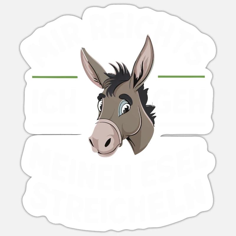 Donkey Donkey Mule Muli Sticker size S (10 x 10 cm)