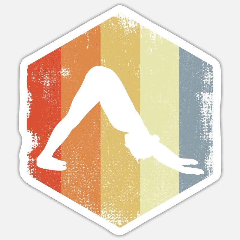 Yogini Drawing - Sticker size S (10 x 10 cm) - white matte