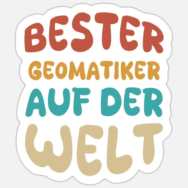 Geomatics engineer Sticker size S (10 x 10 cm)