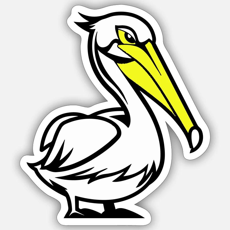 Bande dessinée Pelikan Sticker taille S (10 x 10 cm)