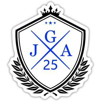 Jga 25 - Sticker size S (10 x 10 cm) - white matte - Front