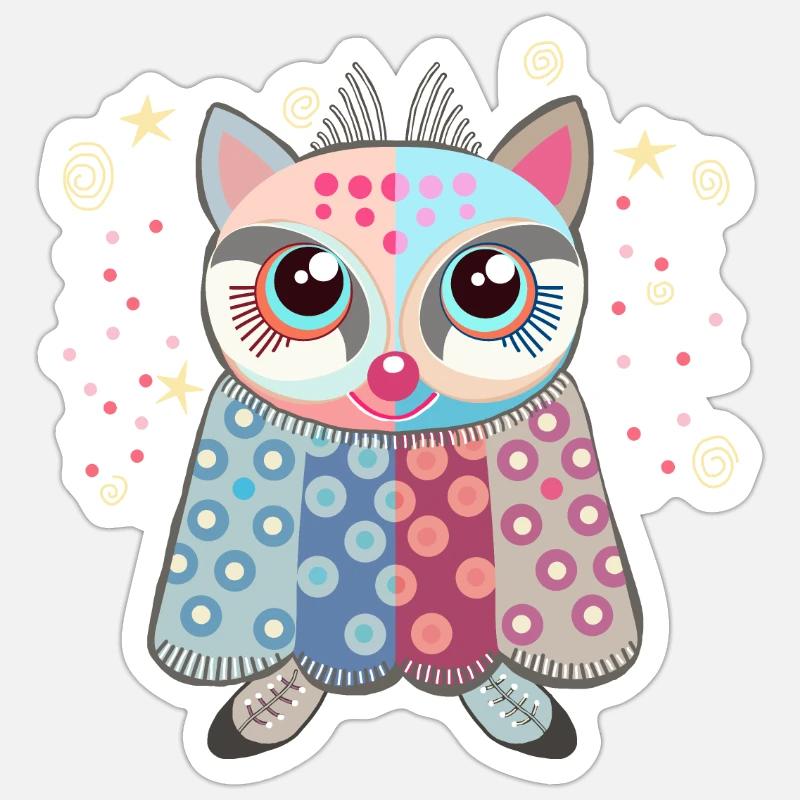 zézette - Sticker taille S (10 x 10 cm) - blanc mat