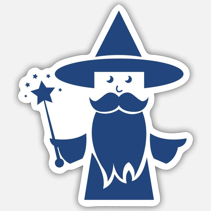 Wizard Magic - Sticker size S (10 x 10 cm) - white matte