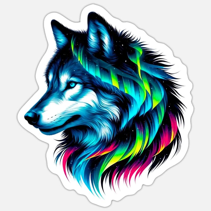 Wolf Sticker size S (10 x 10 cm)