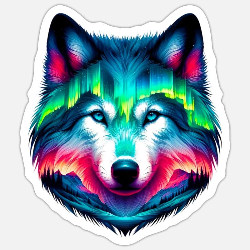 Wolf Sticker size S (10 x 10 cm)