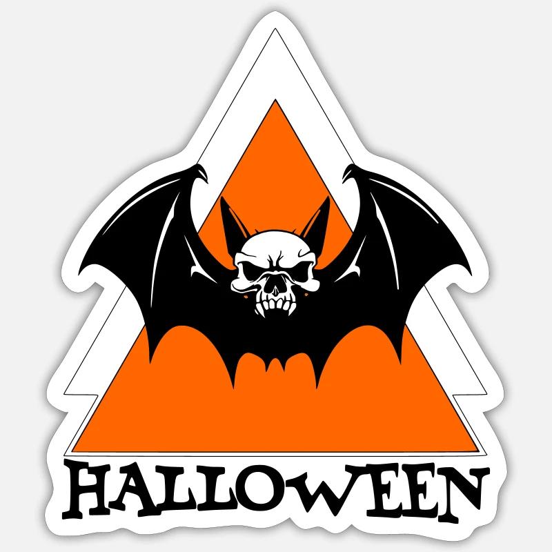 Halloween - Sticker size S (10 x 10 cm) - white matte