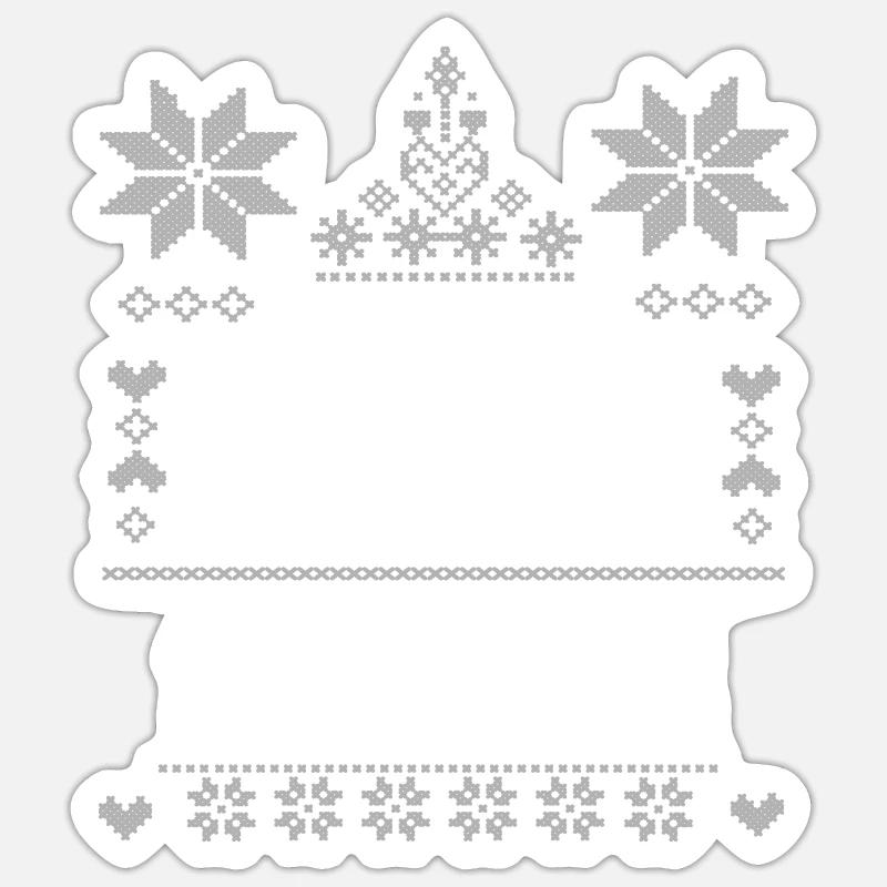 Nicholas - Sticker size S (10 x 10 cm) - white matte