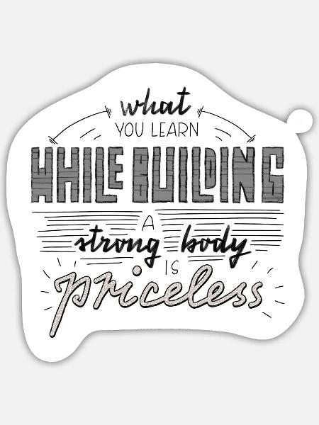 - Sticker size S (10 x 10 cm) - white matte