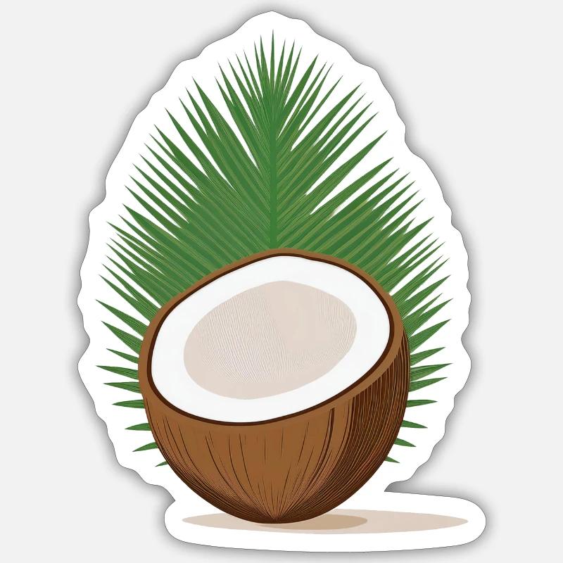 Noix de - Sticker taille S (10 x 10 cm) - blanc mat