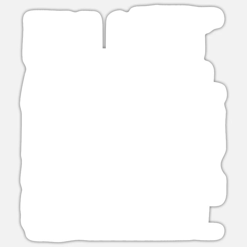 Pas fan des humains - Sticker taille S (10 x 10 cm) - blanc mat