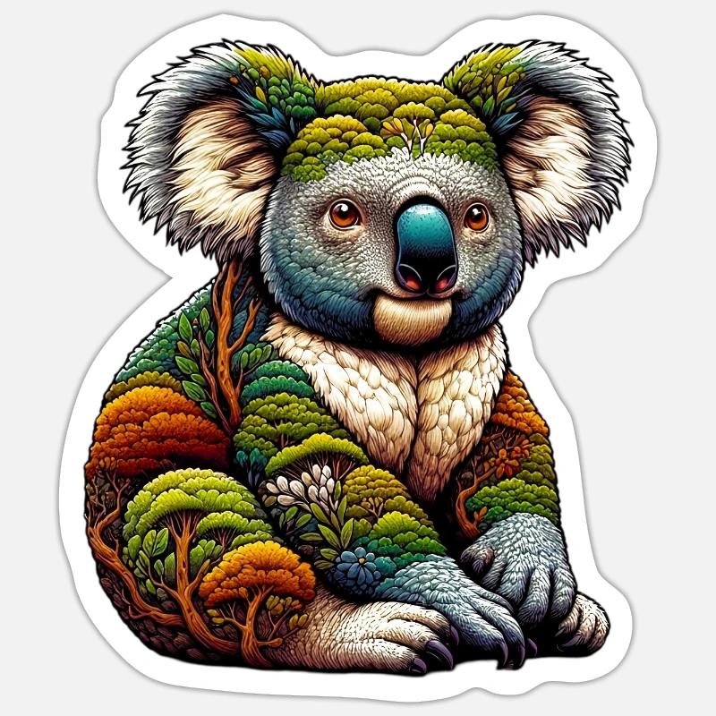 Koala - Sticker size S (10 x 10 cm) - white matte