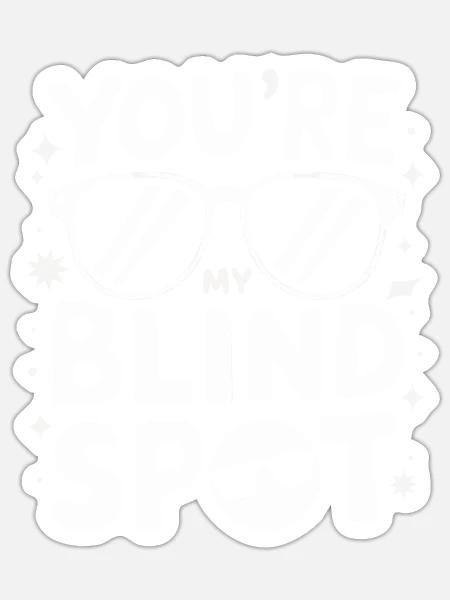 Blinde Blindheit Sehbehinderte Menschen - Sticker Größe S (10 x 10 cm) - Mattweiß