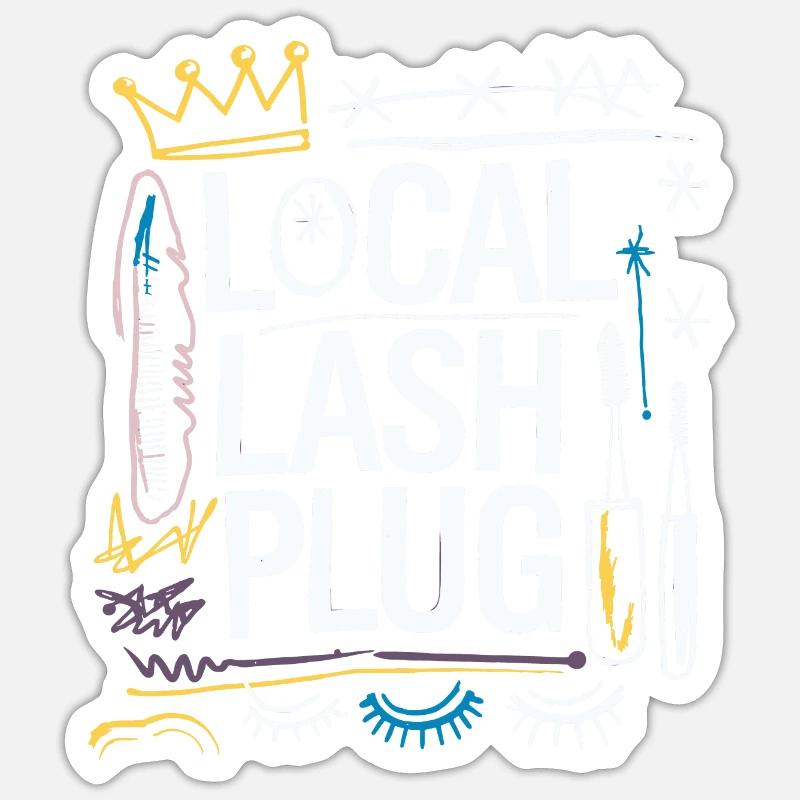 Glamorous eyelashes from a professional Sticker size S (10 x 10 cm)