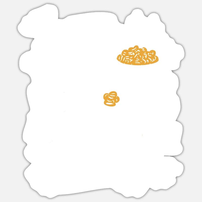 Fancy Mac 'n' Cheese - Sticker size S (10 x 10 cm) - white matte