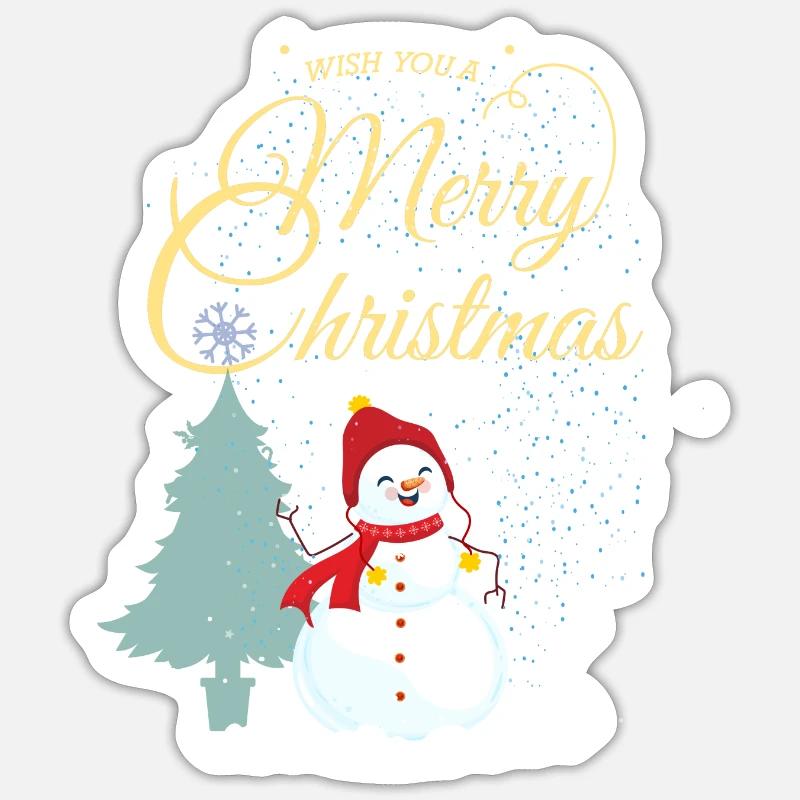 Maria Noël - Sticker taille S (10 x 10 cm) - blanc mat