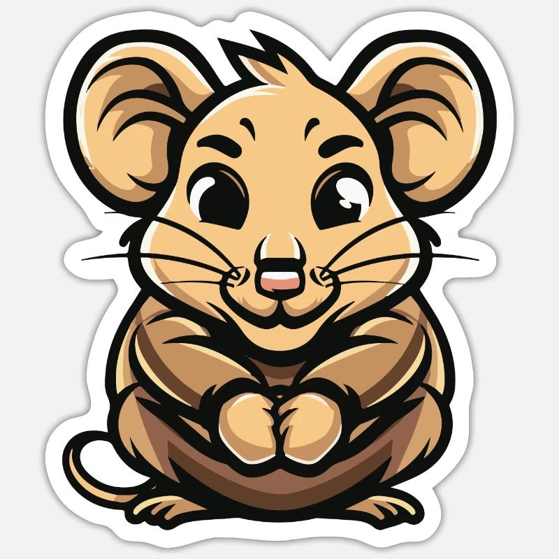 Mouse Comic Sticker size S (10 x 10 cm)