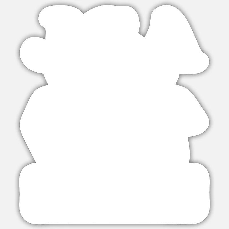 Junggesellenabschied Crew Spruch Jga - Sticker Größe S (10 x 10 cm) - Mattweiß