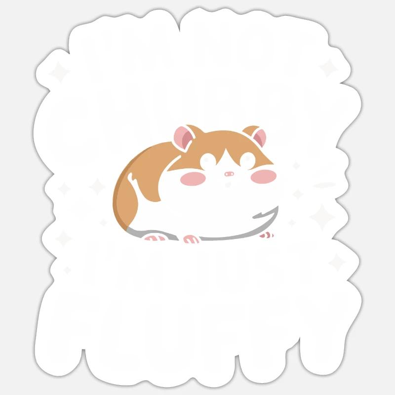 Hamster - Sticker size S (10 x 10 cm) - white matte