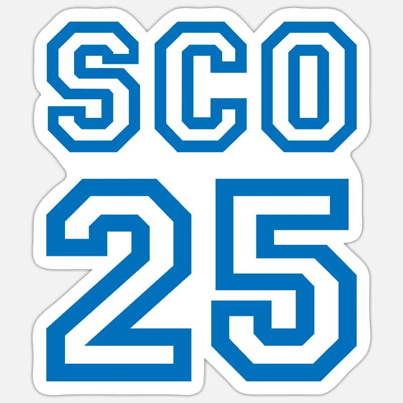 ÉCOSSE - Sticker taille S (10 x 10 cm) - blanc mat