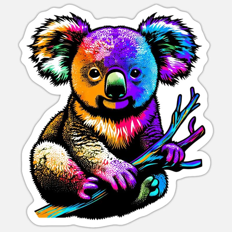Koala - Sticker size S (10 x 10 cm) - white matte