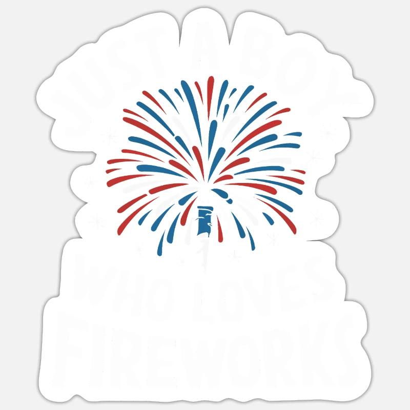 Pyrotechnie Feux d’artifice Pyrotechnie - Sticker taille S (10 x 10 cm) - blanc mat
