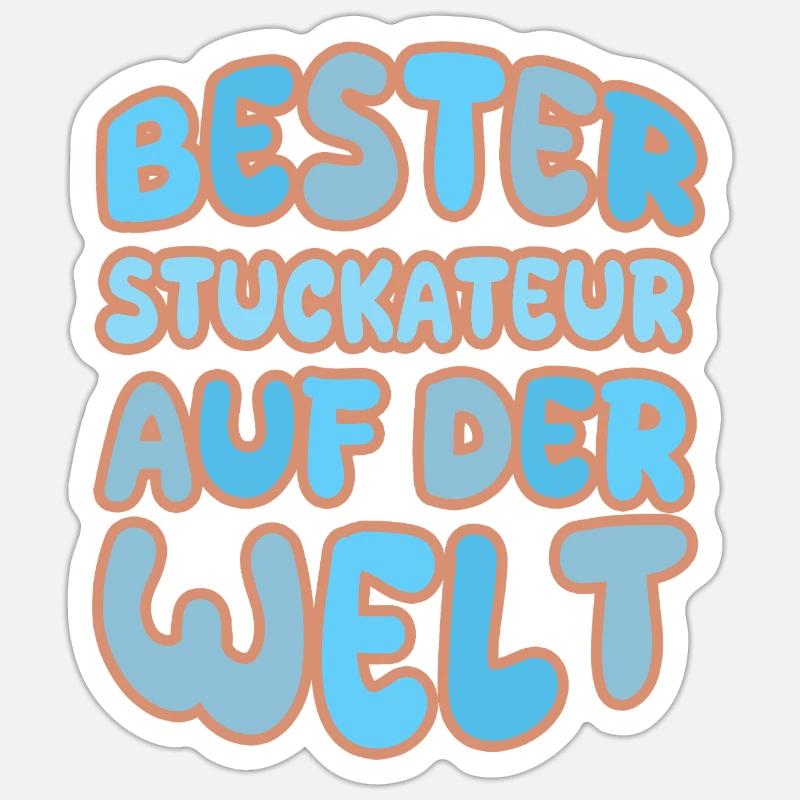 Appointment as plasterer - Sticker size S (10 x 10 cm) - white matte