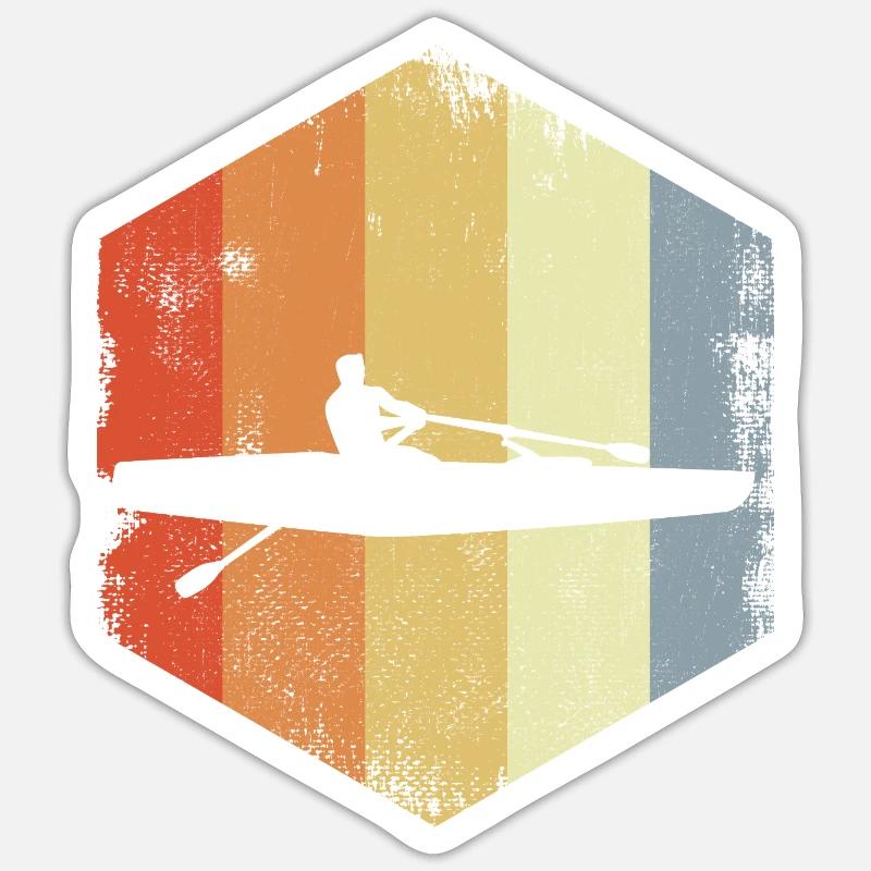Crânes Rameur Sticker taille S (10 x 10 cm)