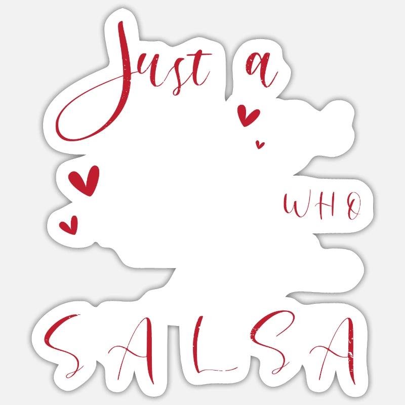 Danseuse de salsa Danseuse Sticker taille S (10 x 10 cm)