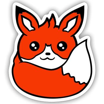 Fox Red Fox Wild Animal Clever Forest Inhabitants - Sticker size S (10 x 10 cm) - white matte - Front