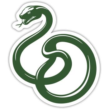 Snake Logo - Sticker size S (10 x 10 cm) - white matte - Front