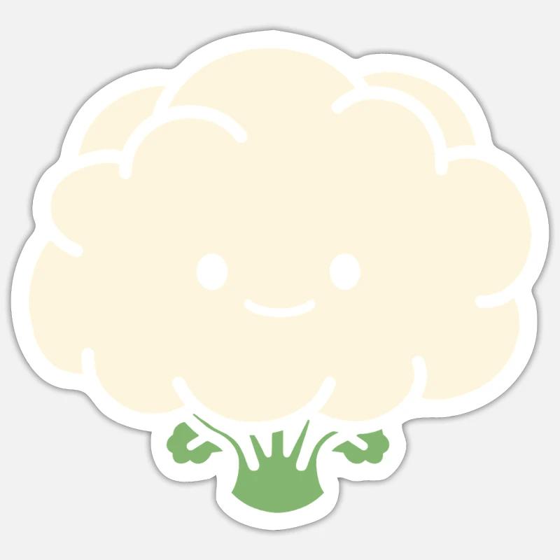 Chou-fleur Sticker taille S (10 x 10 cm)