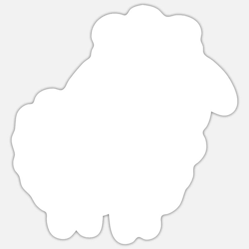 Lamm Sticker Größe S (10 x 10 cm)