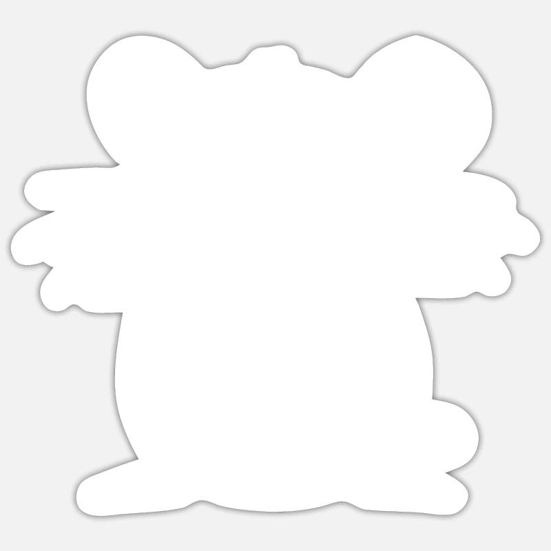 Rat - Sticker size S (10 x 10 cm) - white matte