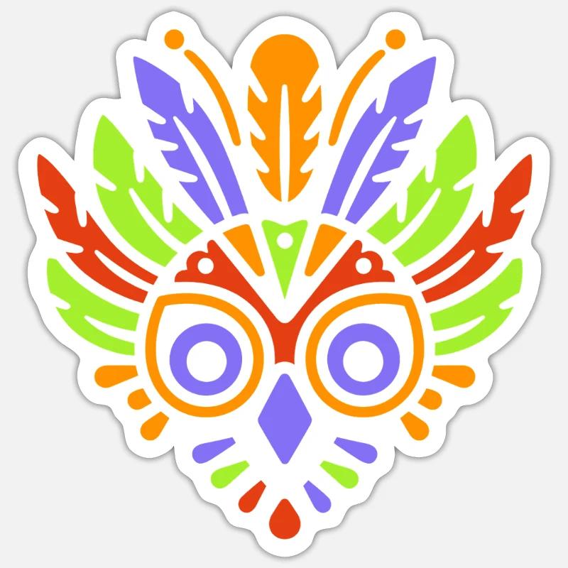masque carnaval Sticker taille S (10 x 10 cm)