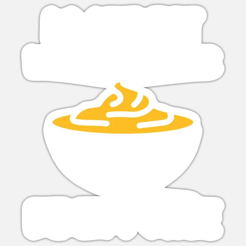 Purée - Sticker taille S (10 x 10 cm) - blanc mat