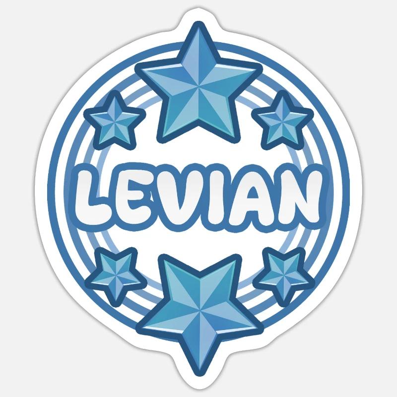 Lévian - Sticker taille S (10 x 10 cm) - blanc mat