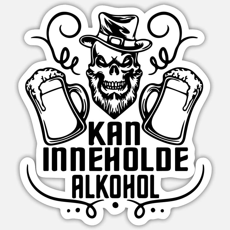 peut contenir de l'alcool Sticker taille S (10 x 10 cm)