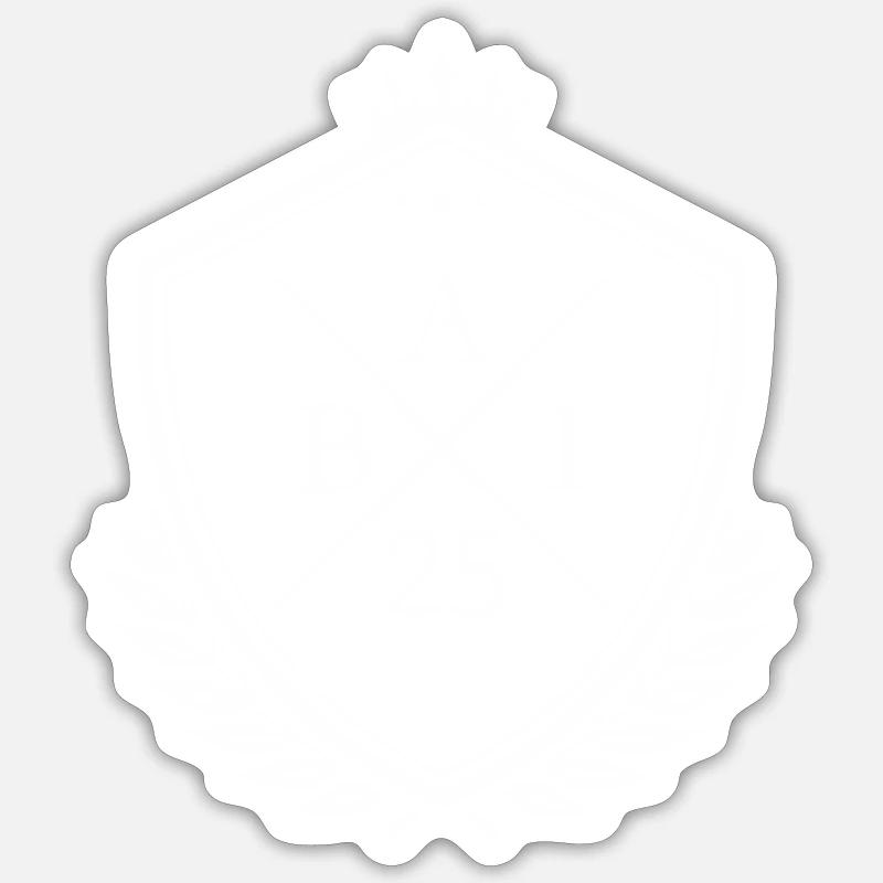 Abi 25 - Sticker taille S (10 x 10 cm) - blanc mat