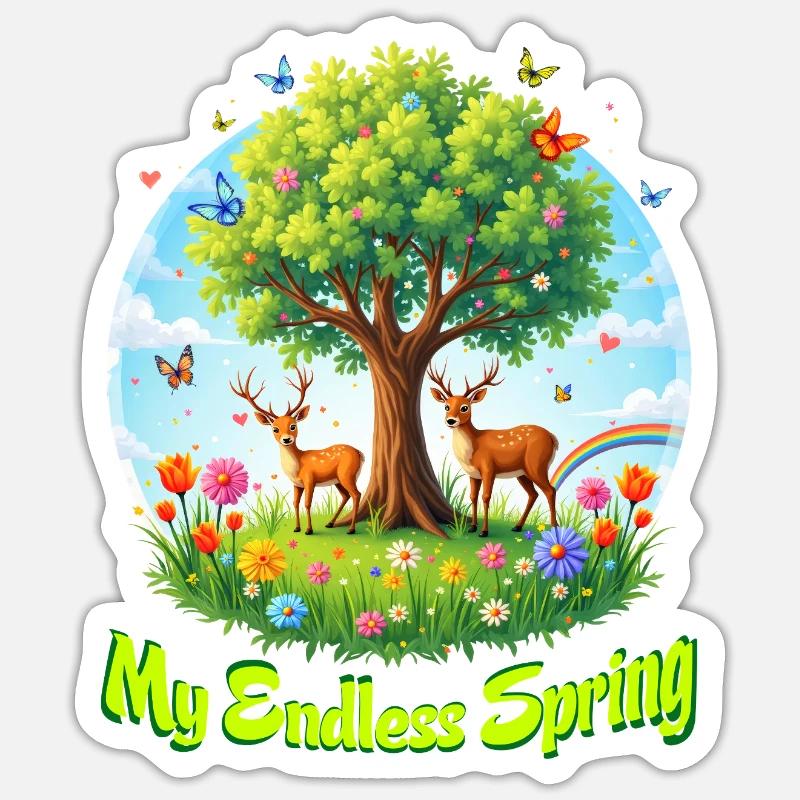 My Endless Spring M Sticker size S (10 x 10 cm)