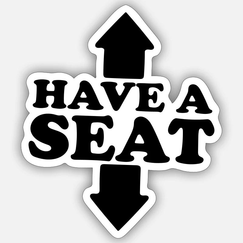 habe eine - Sticker Größe S (10 x 10 cm) - Mattweiß