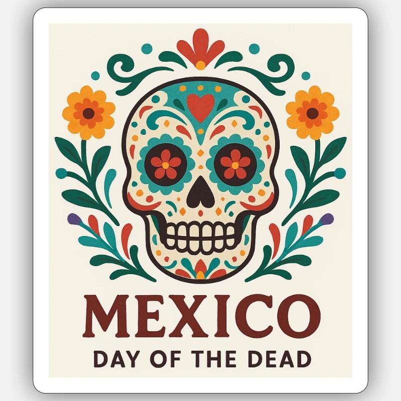Mexiko - Sticker Größe S (10 x 10 cm) - Mattweiß